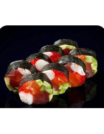 Кето ролл (220 гр - 8шт) на 100 гр 180 ккал Б-22, Ж-7, У-6