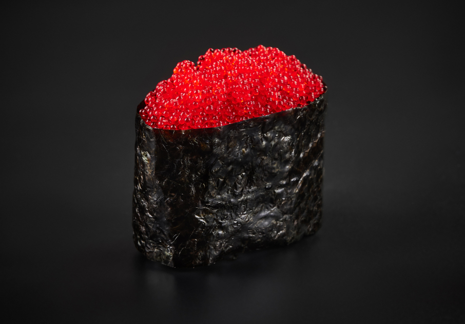 Тобико Гункан на 100 гр  ккал 175 б 10, ж 6, у 23