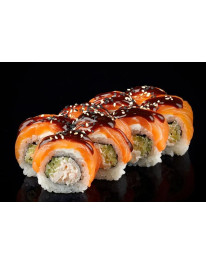 Снежный лосось 8шт (280г) на 100 гр 202 ккал б 29, ж 7, у 7