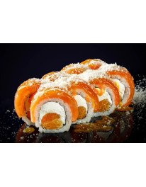 Ролл Филадельфия с мандарином (270г 8шт) на 100 гр 280 ккал б 11, ж 11, у 33