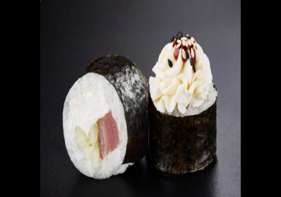 Шапка-маки с тунец  (210 г, 8 шт) на 100 гр ккал 209 б 9, ж 7, у 35