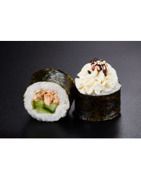 Шапка-маки с тунец  (210 г, 8 шт) на 100 гр ккал 209 б 9, ж 7, у 35