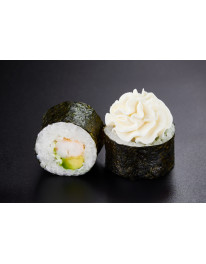 Шапка-маки с креветкой (205 г, 8 шт) на 100 гр ккал 240 б 11, ж 7, у 38