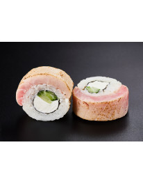 Ролл с опаленным тунцом (235 г, 8 шт) на 100 гр 240 ккал б 11, ж 6, у 36