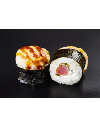 Запеченный ролл Магуро (230 г, 8 шт) на 100 гр 290 ккал б 17, ж 13, у 32