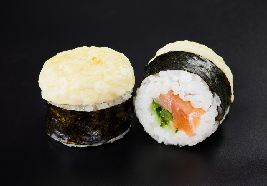 Запеченный ролл Кунсей (220 г, 8 шт) на 100 гр 131 ккал б 9, ж 3, у 17